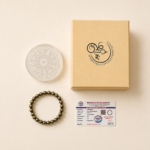 Raw Pyrite Bracelet with FREE Raw Selenite Plate - Image 6