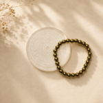 Raw Pyrite Bracelet with FREE Raw Selenite Plate - Image 4