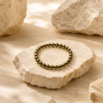 Raw Pyrite Bracelet with FREE Raw Selenite Plate