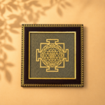 Shree Yantra on Raw Pyrite Frame - Image 2