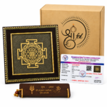Shree Yantra on Raw Pyrite Frame