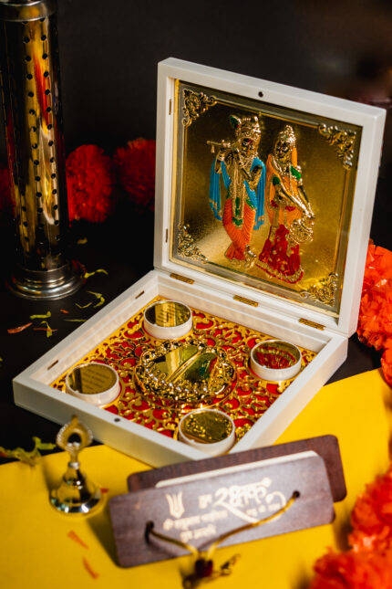 Shri Radha Krishna Charan Paduka Box By Shrifal