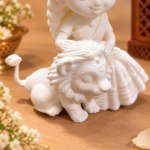Shrifal Kids Idol DIY Painting & Coloring Kit | Durga Mata Ji Figurines with 6 Paint Colors & Brush - Image 3