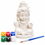 Shrifal Kids Idol DIY Painting & Coloring Kit | Shiva Ji Figurines with Paint Colors & Brush